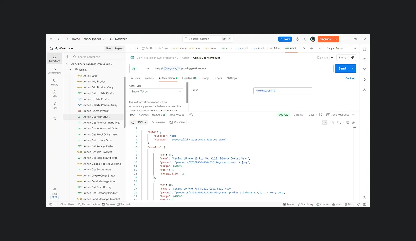 Backend EcommerceKerajinanKulit